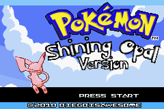 Pokemon Shining Opal (Beta 2 Redux) Title Screen
